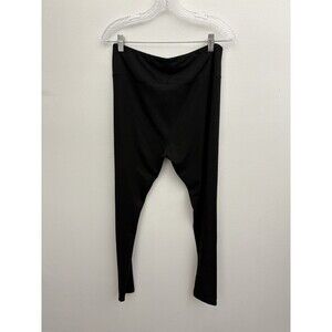 Dibaolong Women’s Black Leggings Pants Size 2XL Elastic Waist